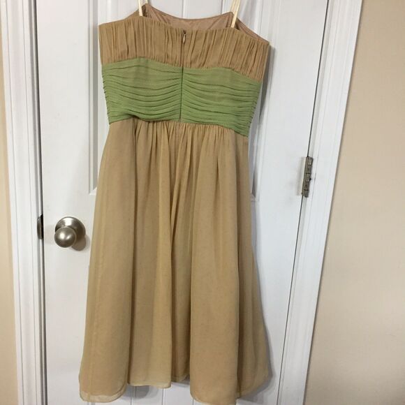 BCBG Tan and Green Dress - Picture 11 of 12